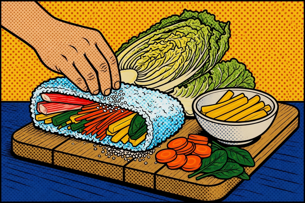Folded Kimbap Recipe — Triangle Gim Without a Mat